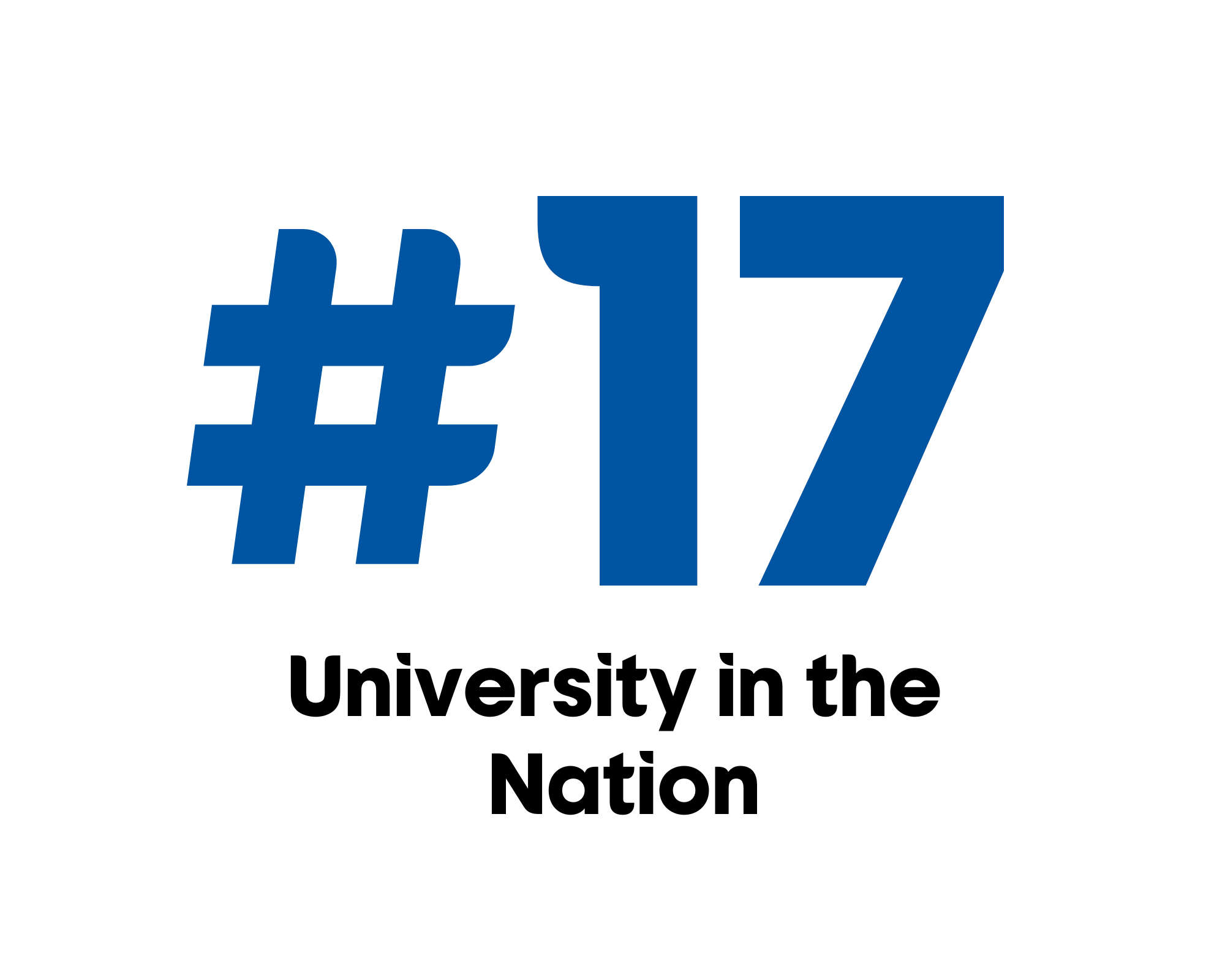 #17 University in the Nation by Wall Street Journal ranking.