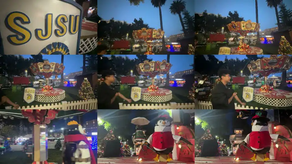 screenshots of christmas in the park story